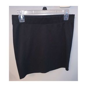 Black mini skirt